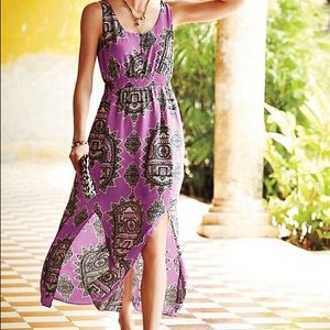 Anthropologie Silk Maxi Dress - Petite Large